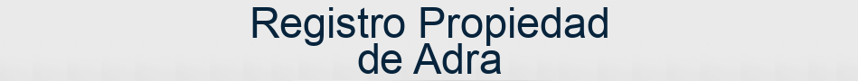 Registro Propiedad de Adra
