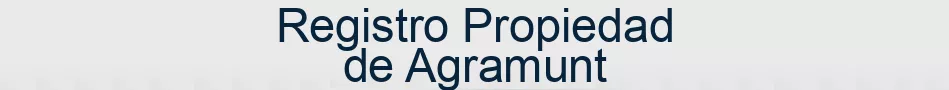 Registro Propiedad de Agramunt