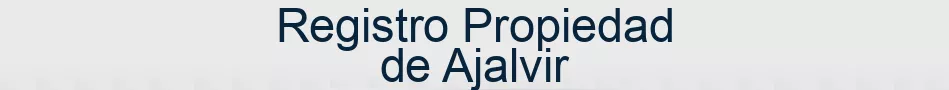 Registro Propiedad de Ajalvir