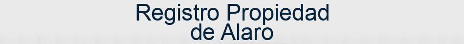 Registro Propiedad de Alaro