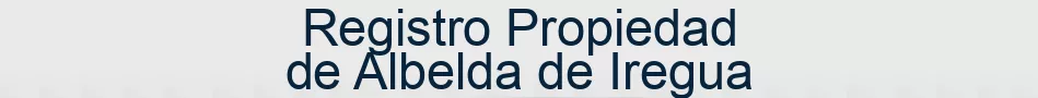 Registro Propiedad de Albelda de Iregua