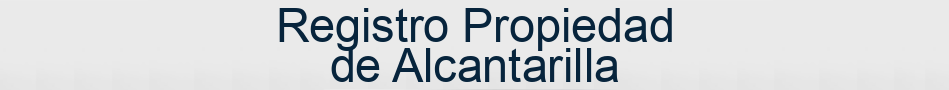 Registro Propiedad de Alcantarilla