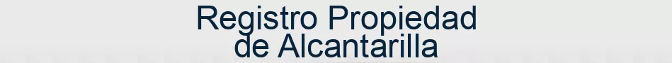 Registro Propiedad de Alcantarilla
