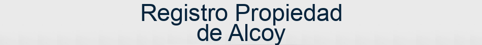 Registro Propiedad de Alcoy