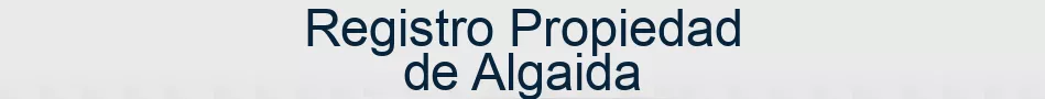 Registro Propiedad de Algaida