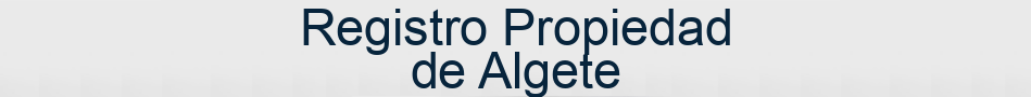 Registro Propiedad de Algete