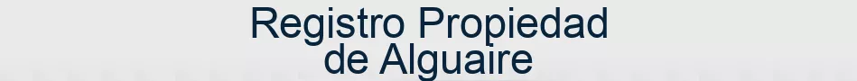 Registro Propiedad de Alguaire