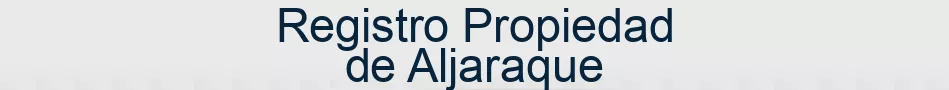 Registro Propiedad de Aljaraque
