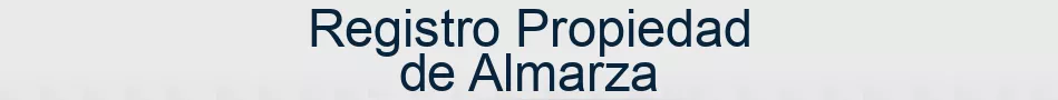Registro Propiedad de Almarza