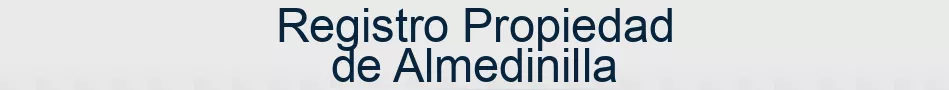 Registro Propiedad de Almedinilla