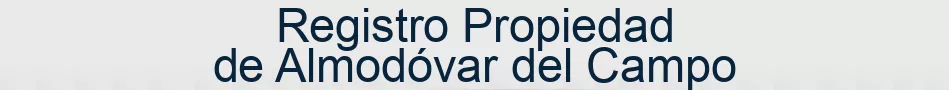 Registro Propiedad de Almodóvar del Campo