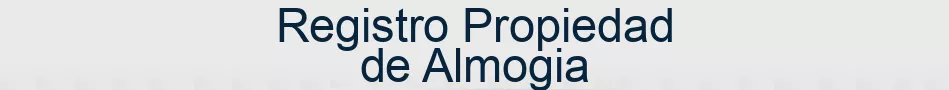 Registro Propiedad de Almogia