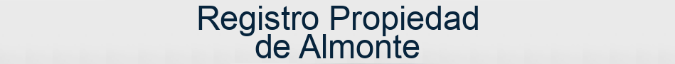 Registro Propiedad de Almonte