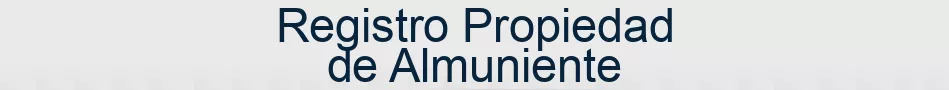 Registro Propiedad de Almuniente