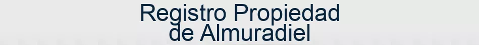 Registro Propiedad de Almuradiel