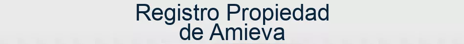 Registro Propiedad de Amieva