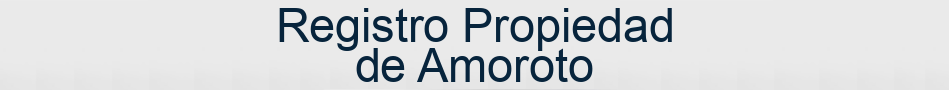 Registro Propiedad de Amoroto