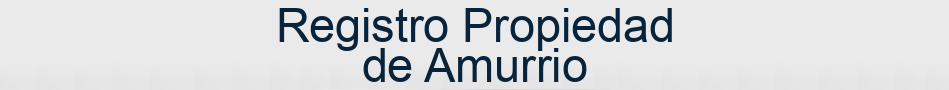 Registro Propiedad de Amurrio
