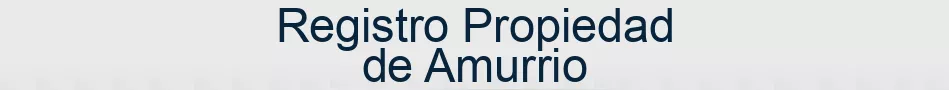 Registro Propiedad de Amurrio