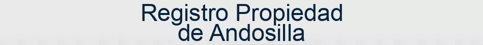 Registro Propiedad de Andosilla