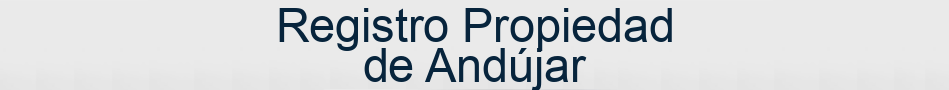 Registro Propiedad de Andújar
