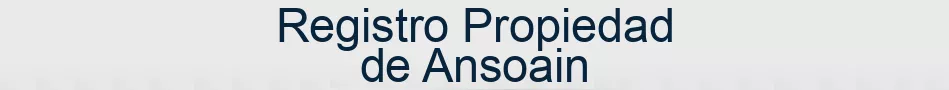 Registro Propiedad de Ansoain
