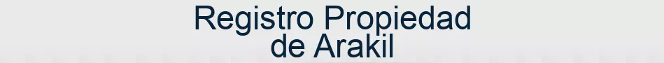 Registro Propiedad de Arakil