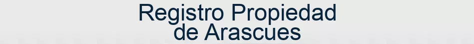 Registro Propiedad de Arascues