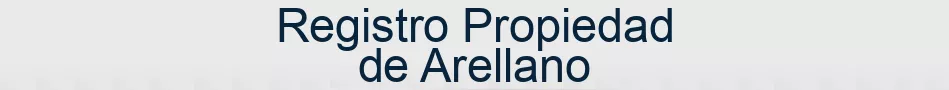 Registro Propiedad de Arellano