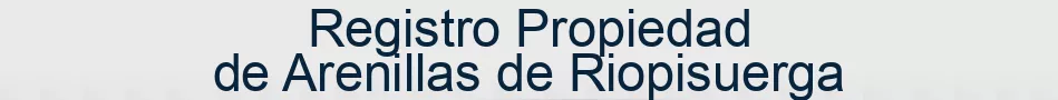 Registro Propiedad de Arenillas de Riopisuerga