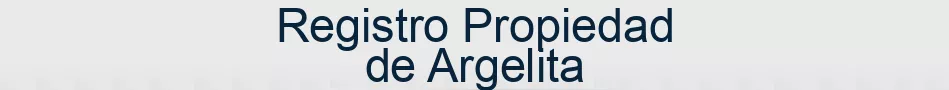Registro Propiedad de Argelita