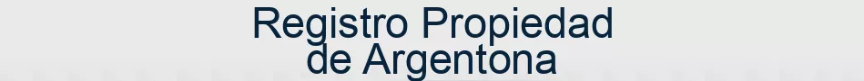 Registro Propiedad de Argentona