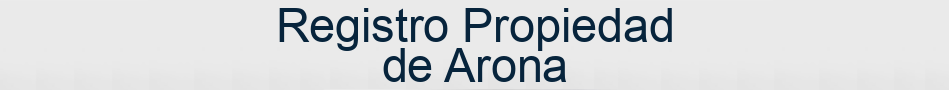 Registro Propiedad de Arona