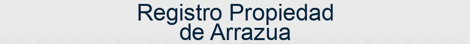 Registro Propiedad de Arrazua
