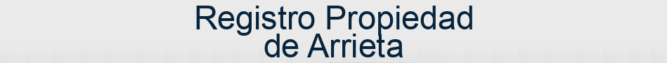 Registro Propiedad de Arrieta