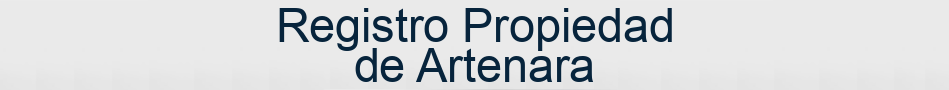 Registro Propiedad de Artenara