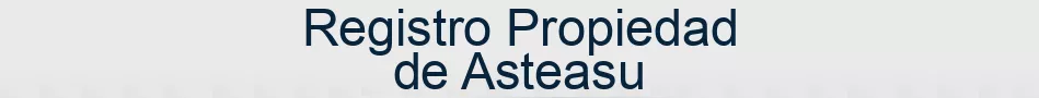 Registro Propiedad de Asteasu