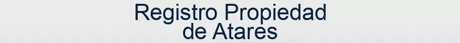 Registro Propiedad de Atares