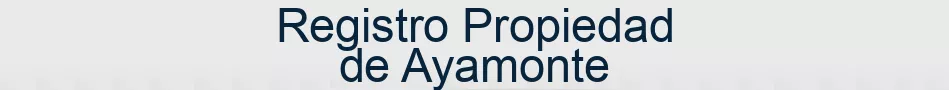 Registro Propiedad de Ayamonte