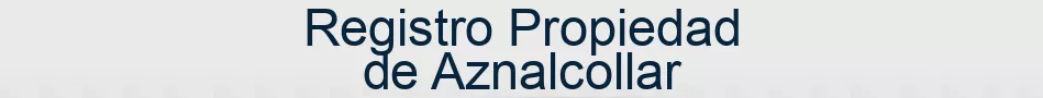 Registro Propiedad de Aznalcollar