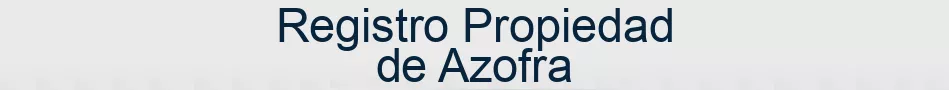 Registro Propiedad de Azofra