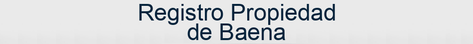 Registro Propiedad de Baena
