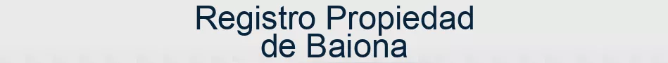 Registro Propiedad de Baiona