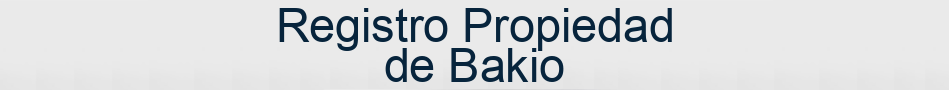 Registro Propiedad de Bakio