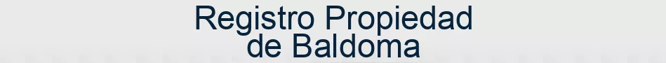 Registro Propiedad de Baldoma