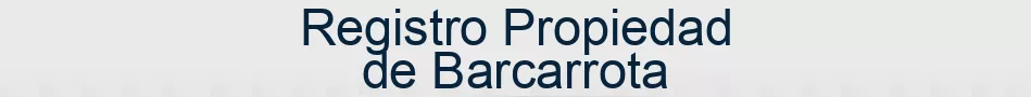 Registro Propiedad de Barcarrota