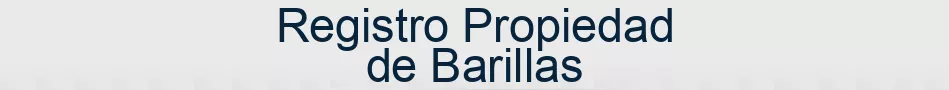 Registro Propiedad de Barillas