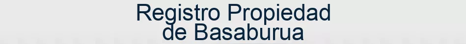 Registro Propiedad de Basaburua