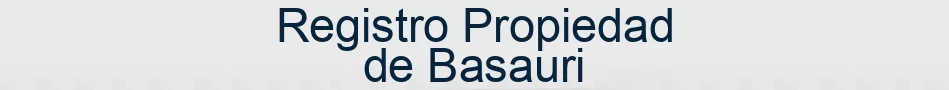 Registro Propiedad de Basauri