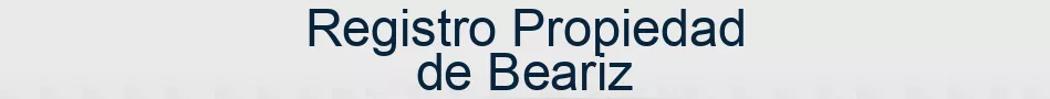 Registro Propiedad de Beariz